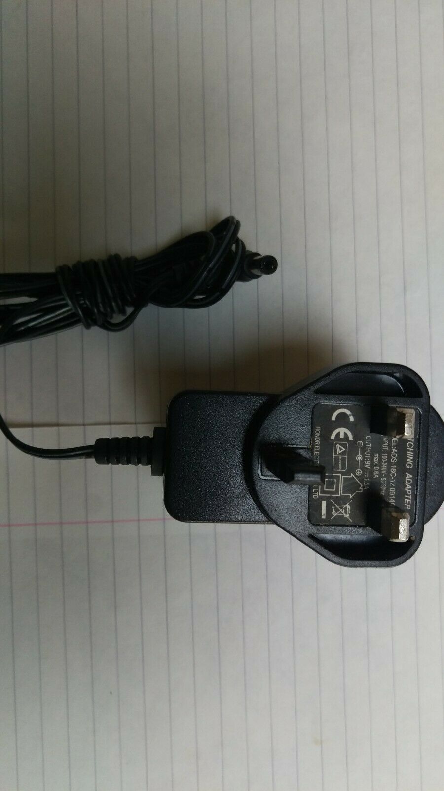 New 9V 1.5A HONOR SWITCHING ads-18c-120914 GPCU AC/DC power adapter